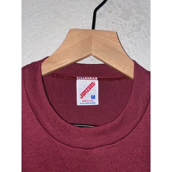 Vintage Las Vegas Shirt Jerzees M USA 90s Southwest Tee Native Graphic Maroon - Picture 9 of 13